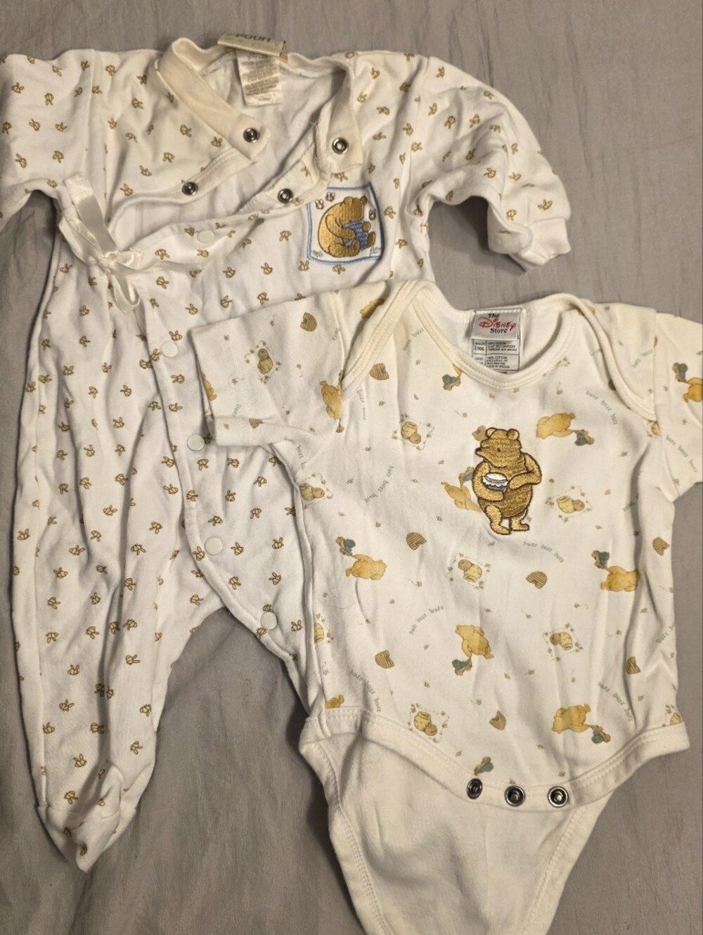 Vintage 2000s Winnie the Pooh Baby Pajamas Bundle